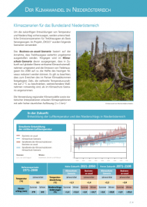 Der Klimawandel in Niederösterreich