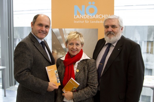 NÖ Landesarchiv Mag. Wolfgang Sobotka, Dr. Getrude Langer-Ostrawsky, Mag. Dr. Willibald Rosner