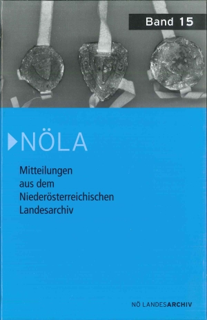 NÖLA Deckblat NÖLA Band 15