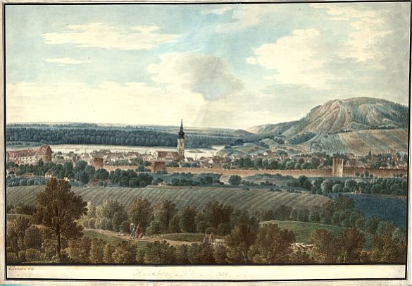 Lorenz Janscha, Hainburg (Aquarell, 1809)